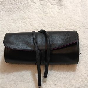 Makeup brush bag.